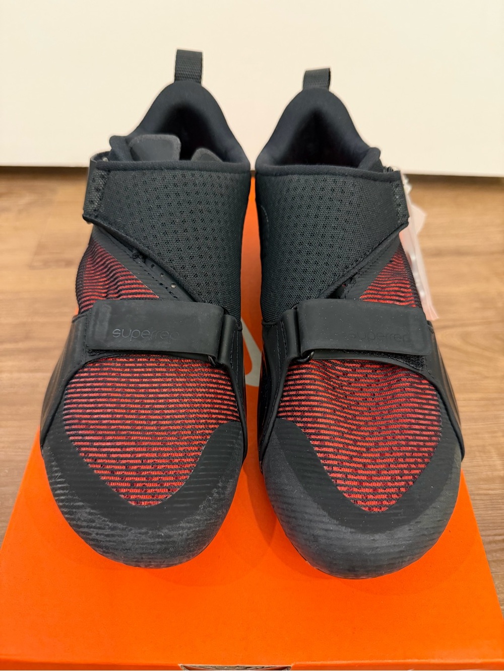 Nike SuperRep Cycle Indoor Cycling Shoes Black/Red Women’s Size 8.5 EU 40 w/ Box